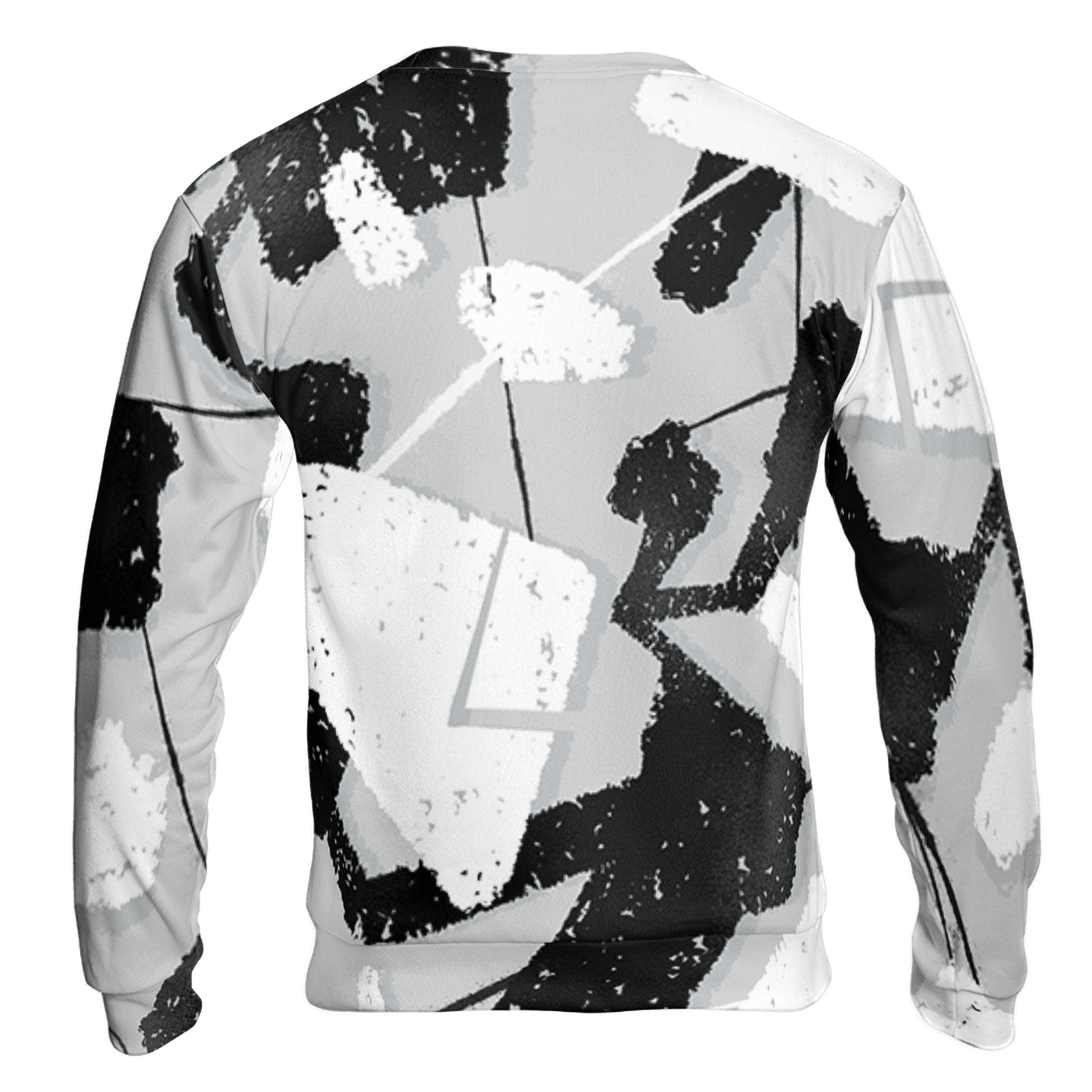 Retro High OG Black White 1s Sweatshirt Match Built Different 3D All-Over Print Broken - NastyJamz