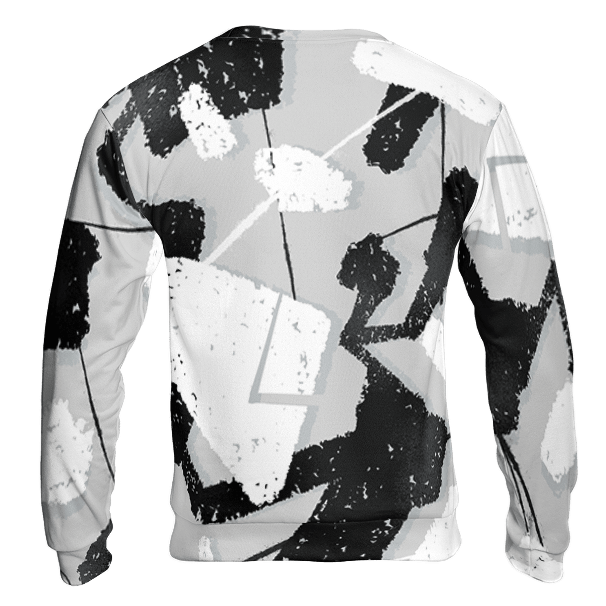Retro High OG Black White 1s Sweatshirt Match Built Different 3D All-Over Print Broken - NastyJamz