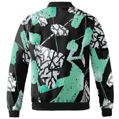 Green Glow 3s Jacket Match Built Different 3D All-Over Print Broken - NastyJamz