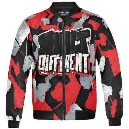 Bred Reimagined 4s Jacket Match Built Different 3D All-Over Print Broken - NastyJamz