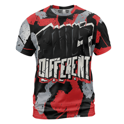 Bred Reimagined 4s T Shirt Match Built Different 3D All-Over Print Broken - NastyJamz