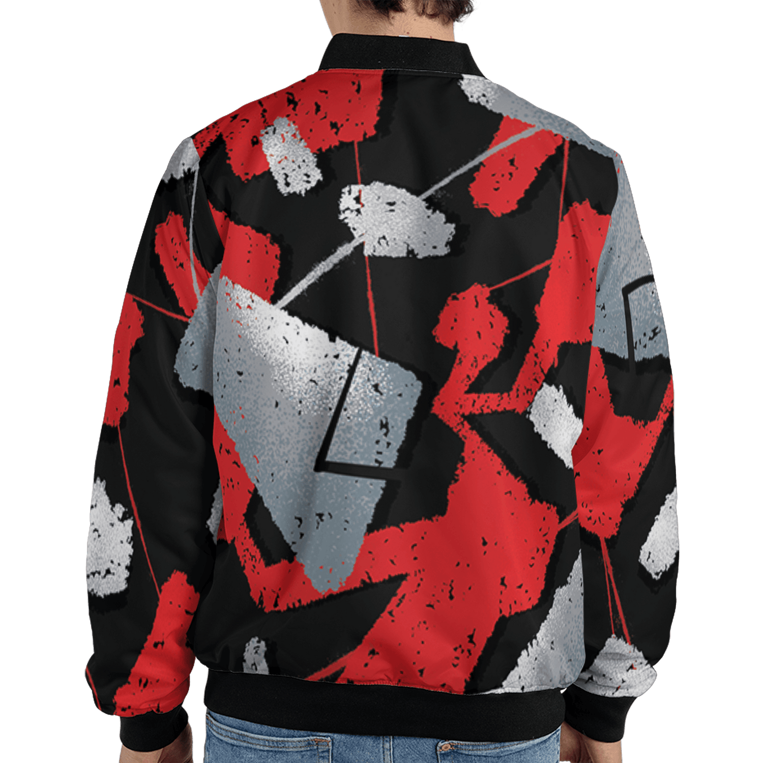 Bred Reimagined 4s Jacket Match Built Different 3D All-Over Print Broken - NastyJamz