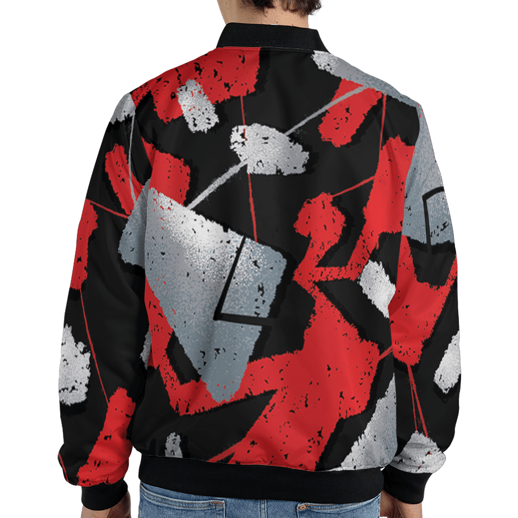 Bred Reimagined 4s Jacket Match Built Different 3D All-Over Print Broken - NastyJamz