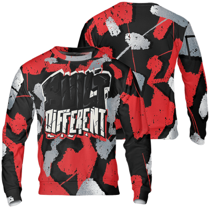 Bred Reimagined 4s Sweatshirt Match Built Different 3D All-Over Print Broken - NastyJamz