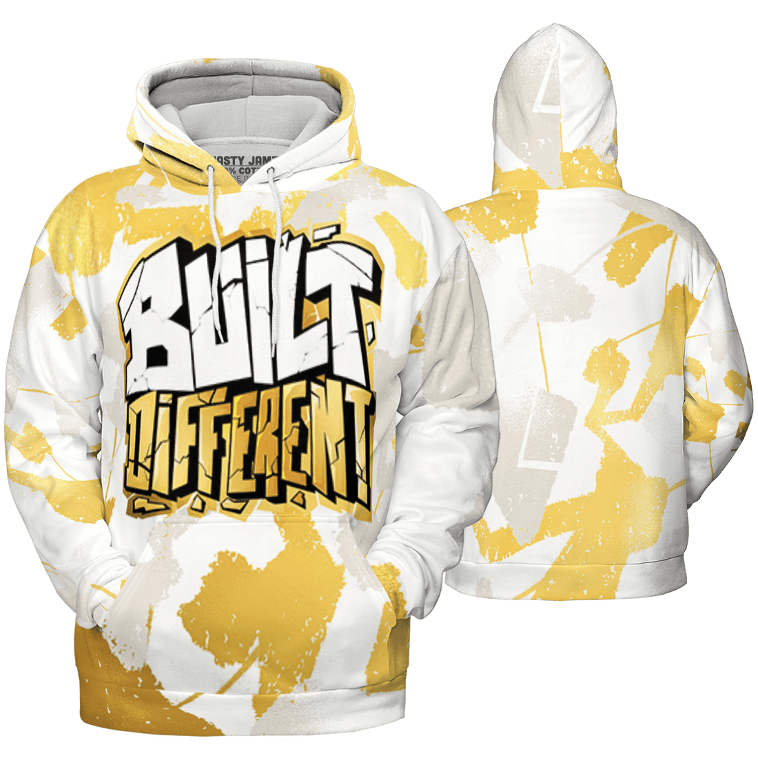Sail 4s Hoodie Match Built Different 3D All-Over Print Broken - NastyJamz