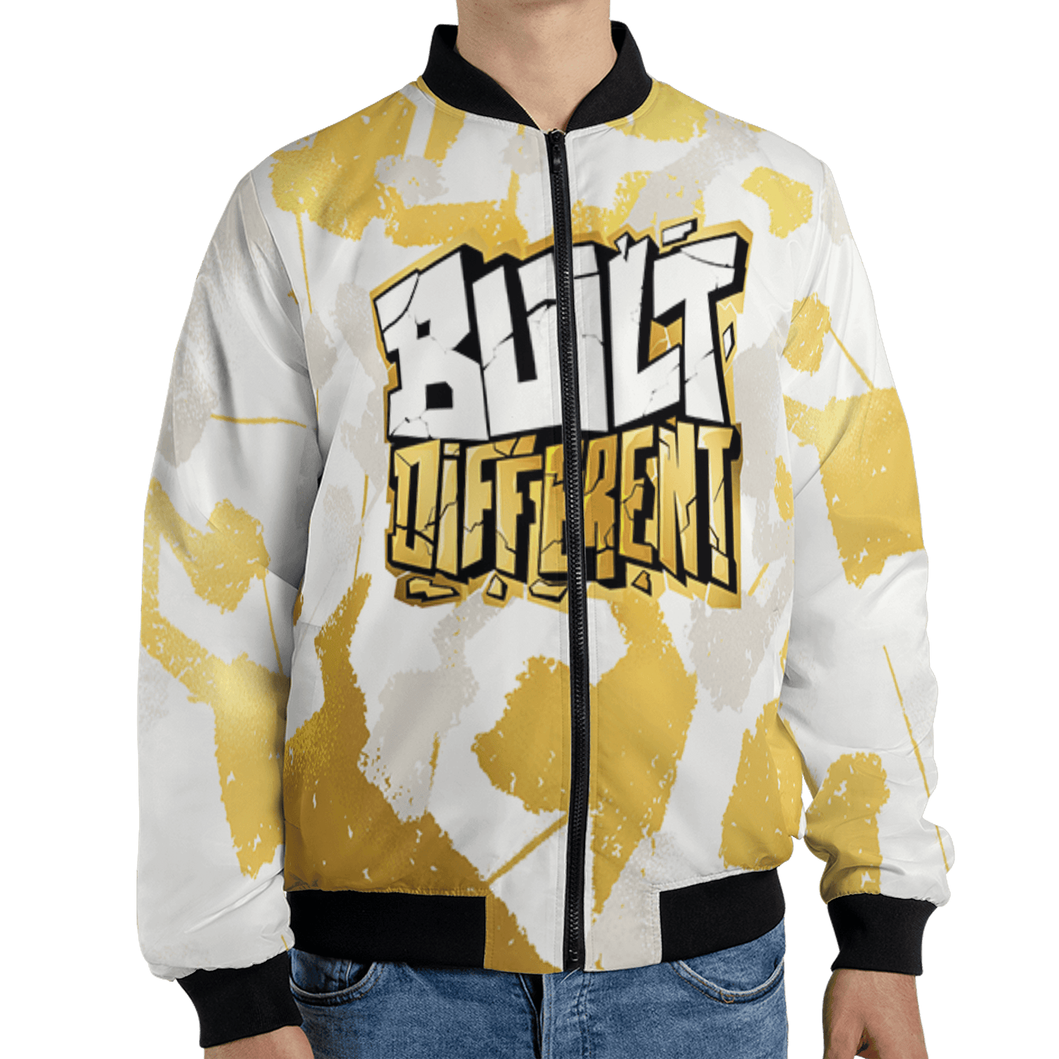 Sail 4s Jacket Match Built Different 3D All-Over Print Broken - NastyJamz