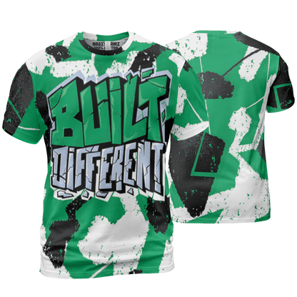 Lucky Green 5s T Shirt Match Built Different 3D All-Over Print Broken - NastyJamz