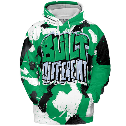 Lucky Green 5s Hoodie Match Built Different 3D All-Over Print Broken - NastyJamz