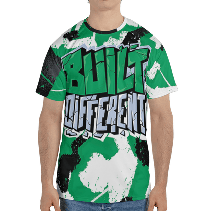 Lucky Green 5s T Shirt Match Built Different 3D All-Over Print Broken - NastyJamz