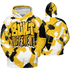 Yellow Ochre 6s Hoodie Match Built Different 3D All-Over Print Broken - NastyJamz