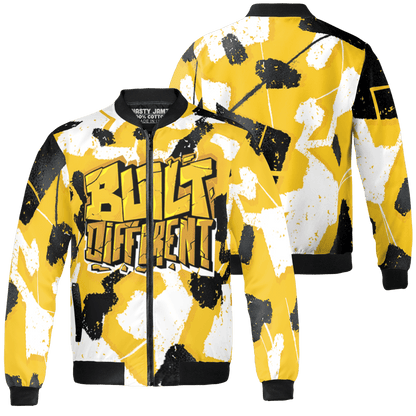 Yellow Ochre 6s Jacket Match Built Different 3D All-Over Print Broken - NastyJamz