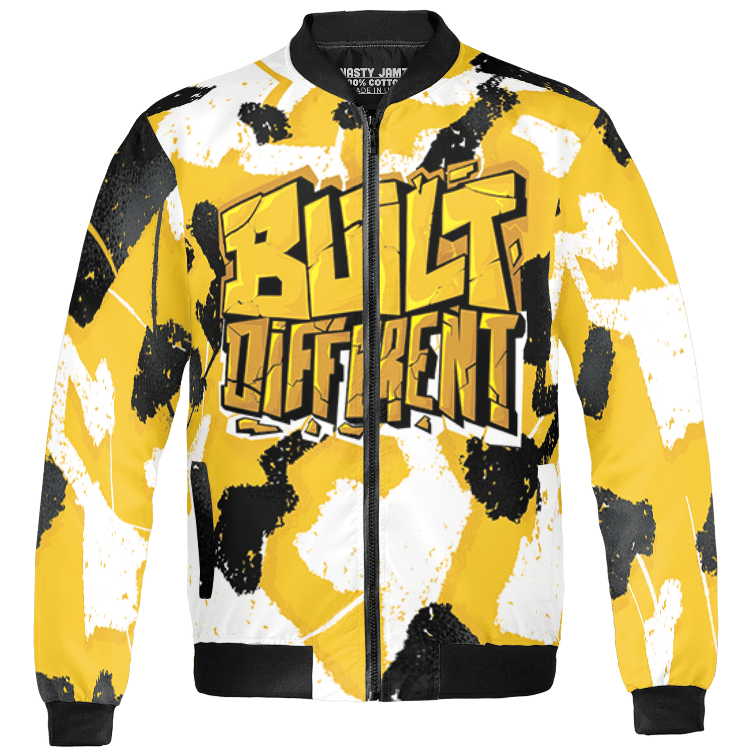 Yellow Ochre 6s Jacket Match Built Different 3D All-Over Print Broken - NastyJamz