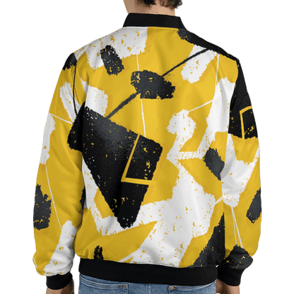 Yellow Ochre 6s Jacket Match Built Different 3D All-Over Print Broken - NastyJamz