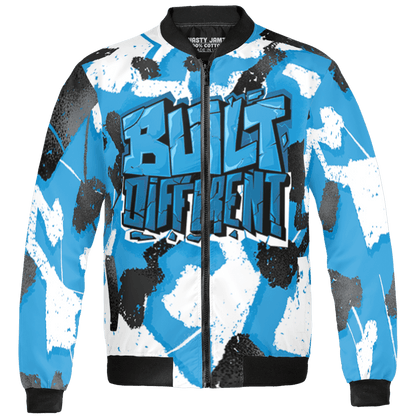 Powder Blue 9s Jacket Match Built Different 3D All-Over Print Broken - NastyJamz
