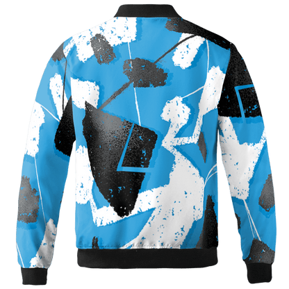 Powder Blue 9s Jacket Match Built Different 3D All-Over Print Broken - NastyJamz