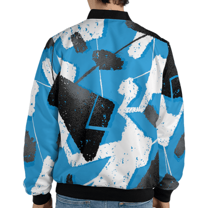 Powder Blue 9s Jacket Match Built Different 3D All-Over Print Broken - NastyJamz