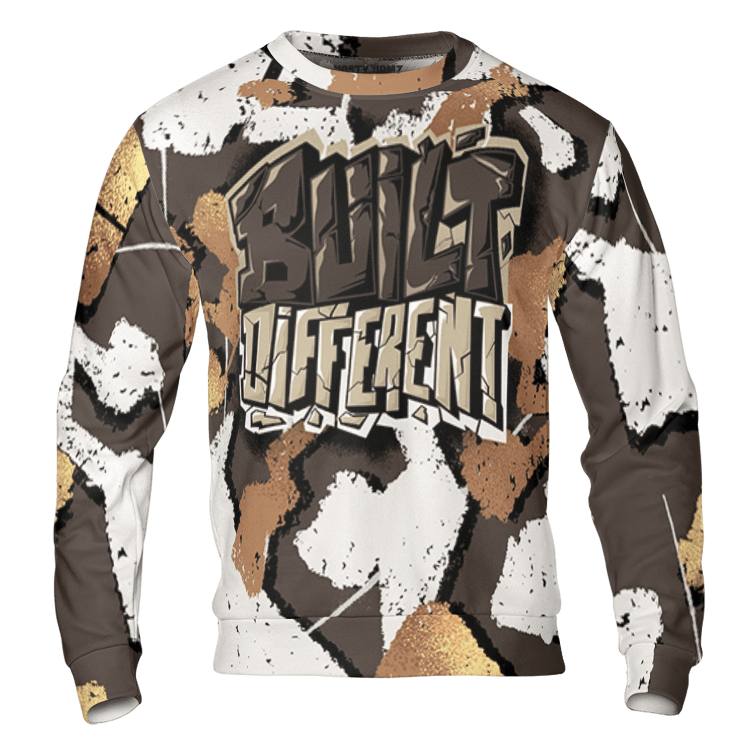 Jumpman Jack Sweatshirt Match Built Different 3D All-Over Print Broken - NastyJamz