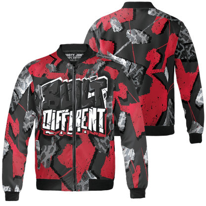 Spizike Low Bred Jacket Match Built Different 3D All-Over Print Broken - NastyJamz