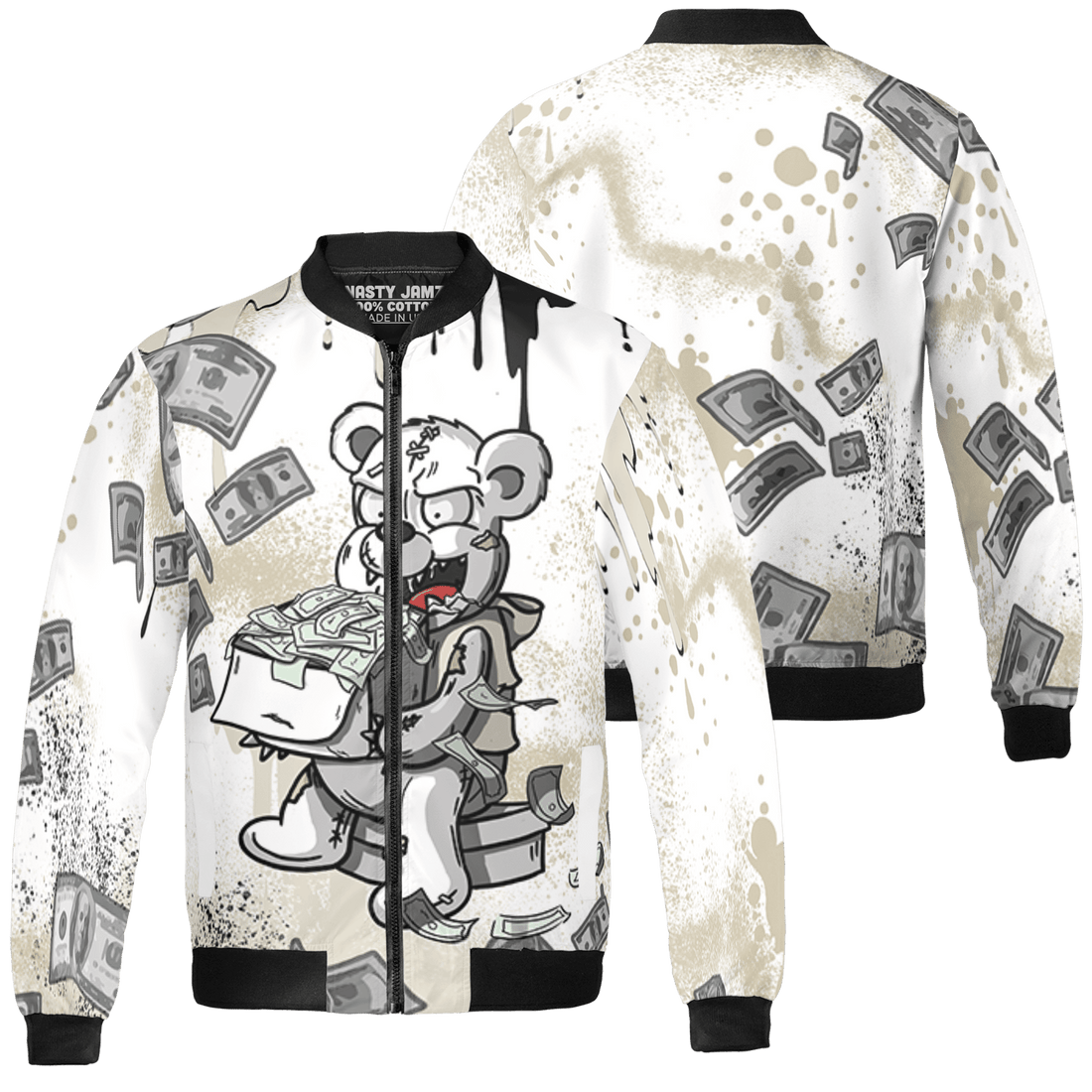 Gratitude 11s Jacket Match Cash Money 3D All-Over Print Splash Paint - NastyJamz