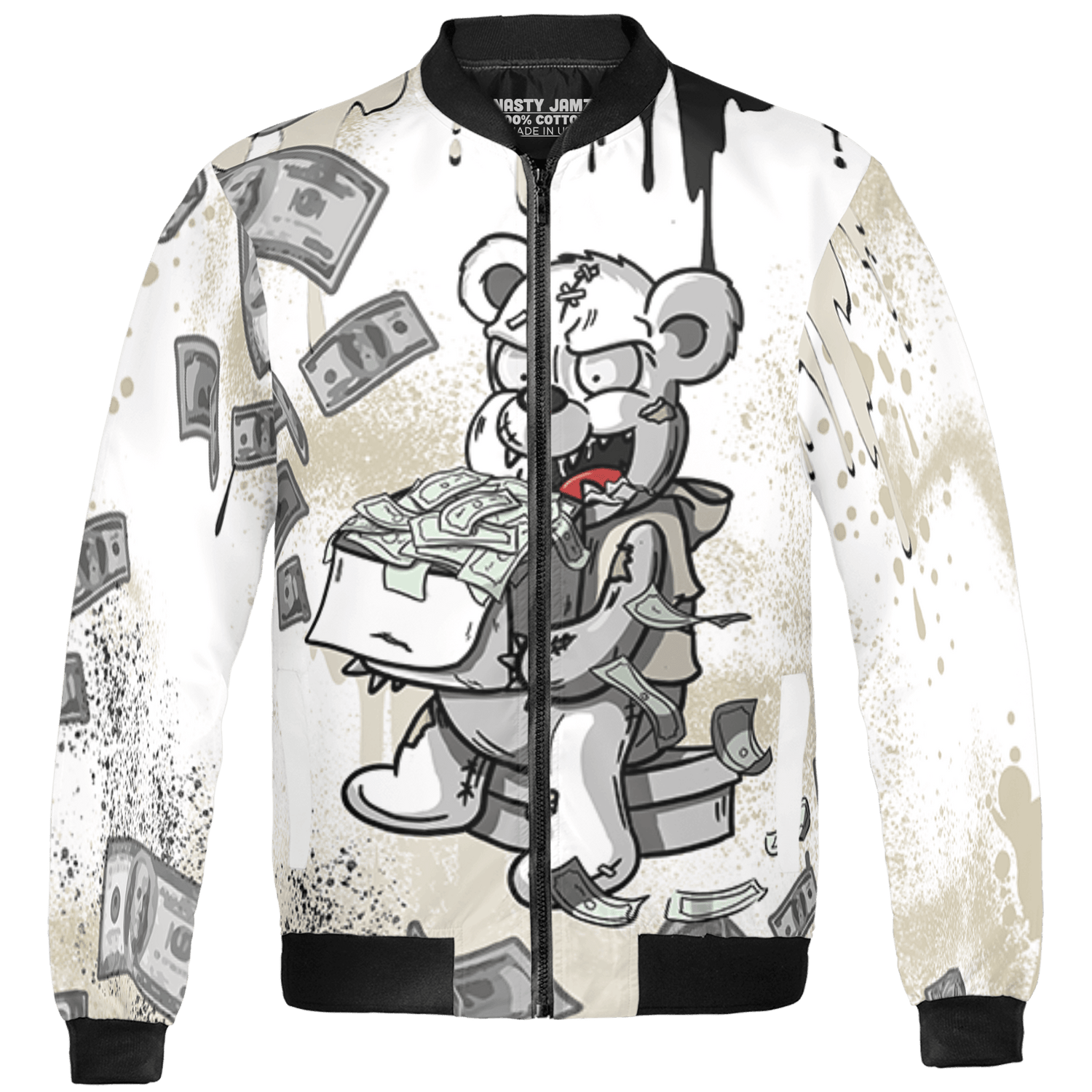 Gratitude 11s Jacket Match Cash Money 3D All-Over Print Splash Paint - NastyJamz
