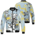Blue Grey 13s Jacket Match Cash Money 3D All-Over Print Splash Paint - NastyJamz