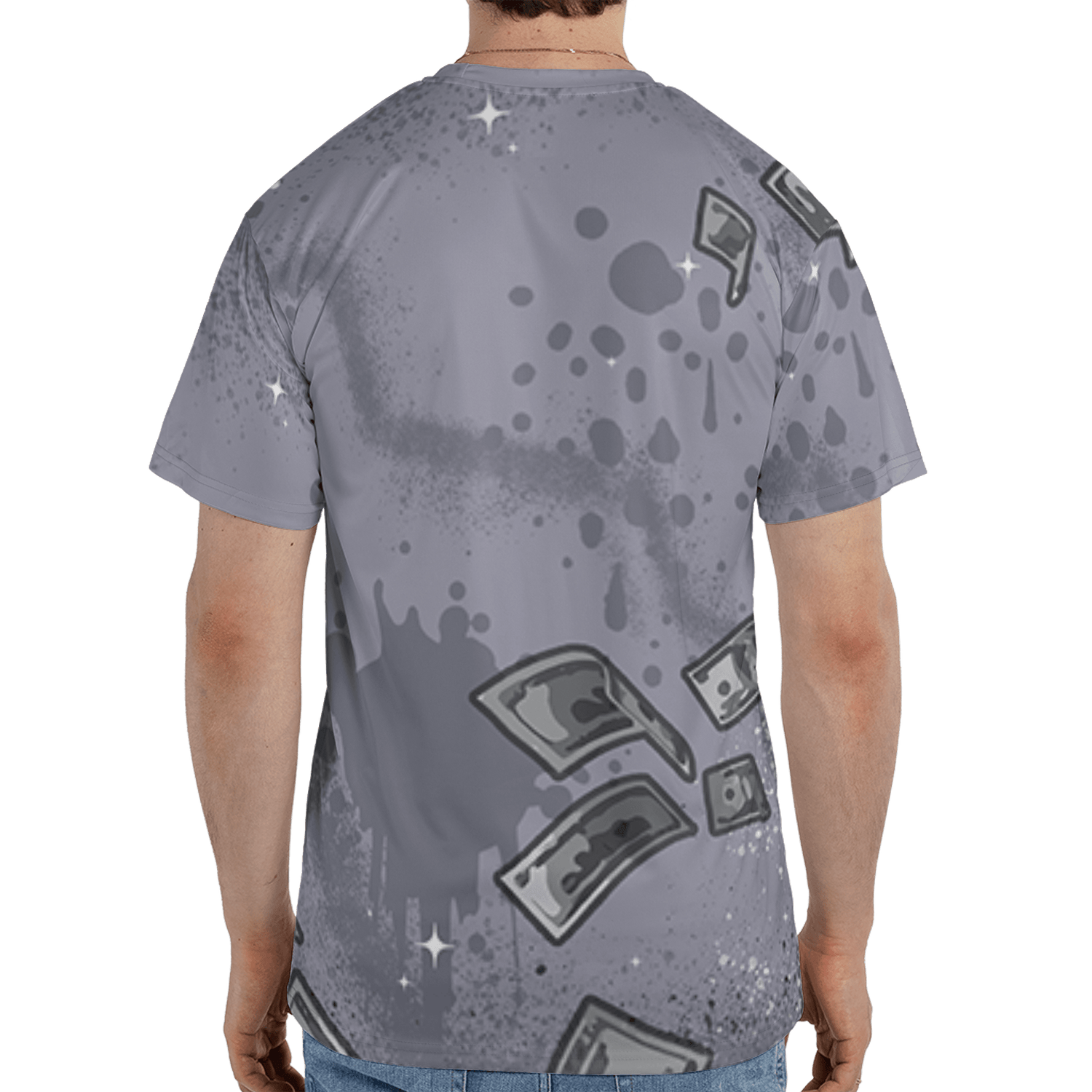 Stealth 14s T Shirt Match Cash Money 3D All-Over Print Splash Paint - NastyJamz