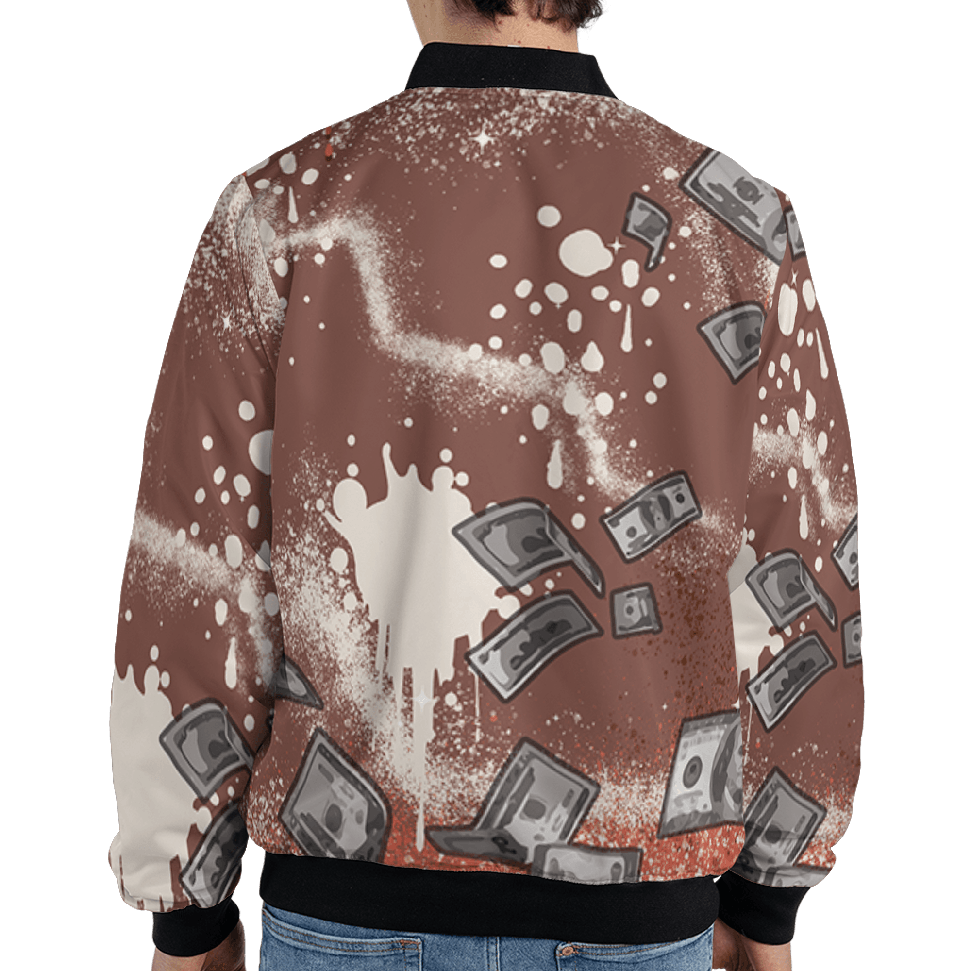High OG Dusted Clay 1s Jacket Match Cash Money 3D All-Over Print Splash Paint - NastyJamz
