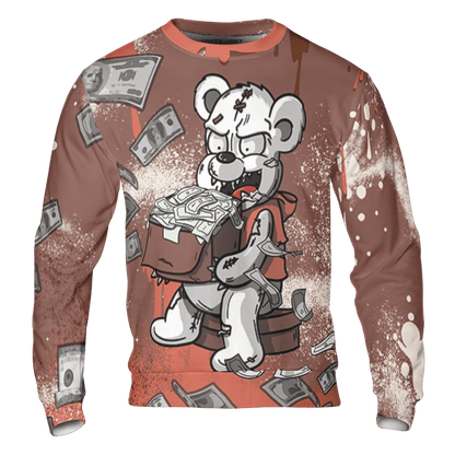 High OG Dusted Clay 1s Sweatshirt Match Cash Money 3D All-Over Print Splash Paint - NastyJamz