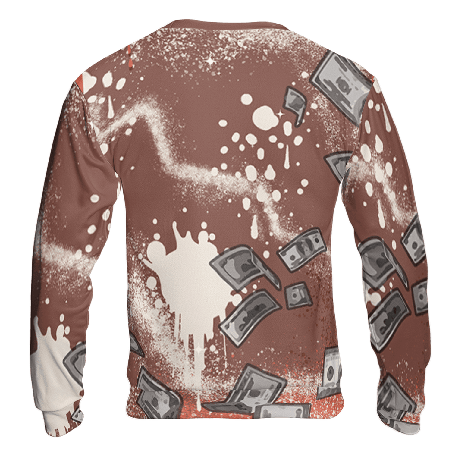 High OG Dusted Clay 1s Sweatshirt Match Cash Money 3D All-Over Print Splash Paint - NastyJamz
