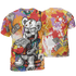Mid GS Six Championships 1s T Shirt Match Cash Money 3D All-Over Print Splash Paint - NastyJamz