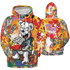 Mid GS Six Championships 1s Hoodie Match Cash Money 3D All-Over Print Splash Paint - NastyJamz