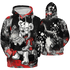 Bred Reimagined 4s Hoodie Match Cash Money 3D All-Over Print Splash Paint - NastyJamz