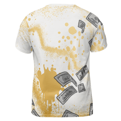 Sail 4s T Shirt Match Cash Money 3D All-Over Print Splash Paint - NastyJamz