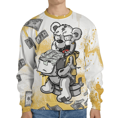 Sail 4s Sweatshirt Match Cash Money 3D All-Over Print Splash Paint - NastyJamz