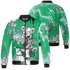 Lucky Green 5s Jacket Match Cash Money 3D All-Over Print Splash Paint - NastyJamz