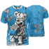 Powder Blue 9s T Shirt Match Cash Money 3D All-Over Print Splash Paint - NastyJamz