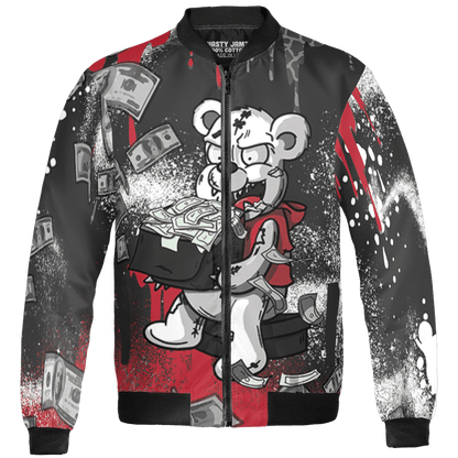 Spizike Low Bred Jacket Match Cash Money 3D All-Over Print Splash Paint - NastyJamz
