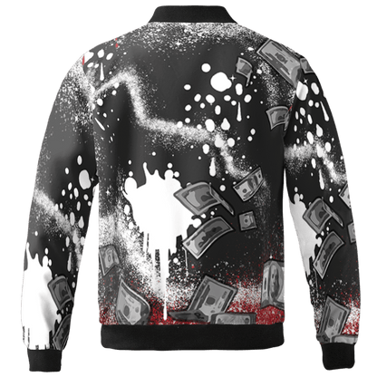 Spizike Low Bred Jacket Match Cash Money 3D All-Over Print Splash Paint - NastyJamz