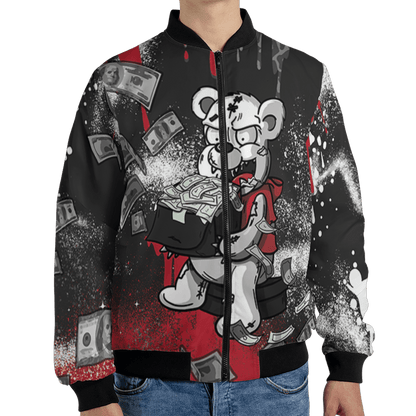 Spizike Low Bred Jacket Match Cash Money 3D All-Over Print Splash Paint - NastyJamz