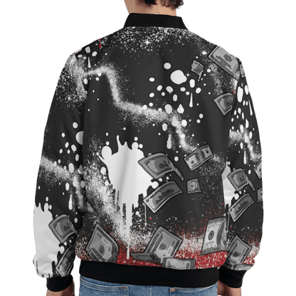 Spizike Low Bred Jacket Match Cash Money 3D All-Over Print Splash Paint - NastyJamz