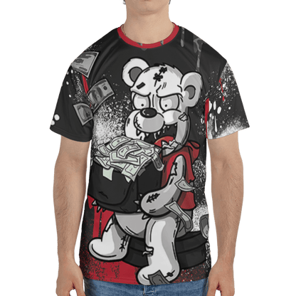 Spizike Low Bred T Shirt Match Cash Money 3D All-Over Print Splash Paint - NastyJamz