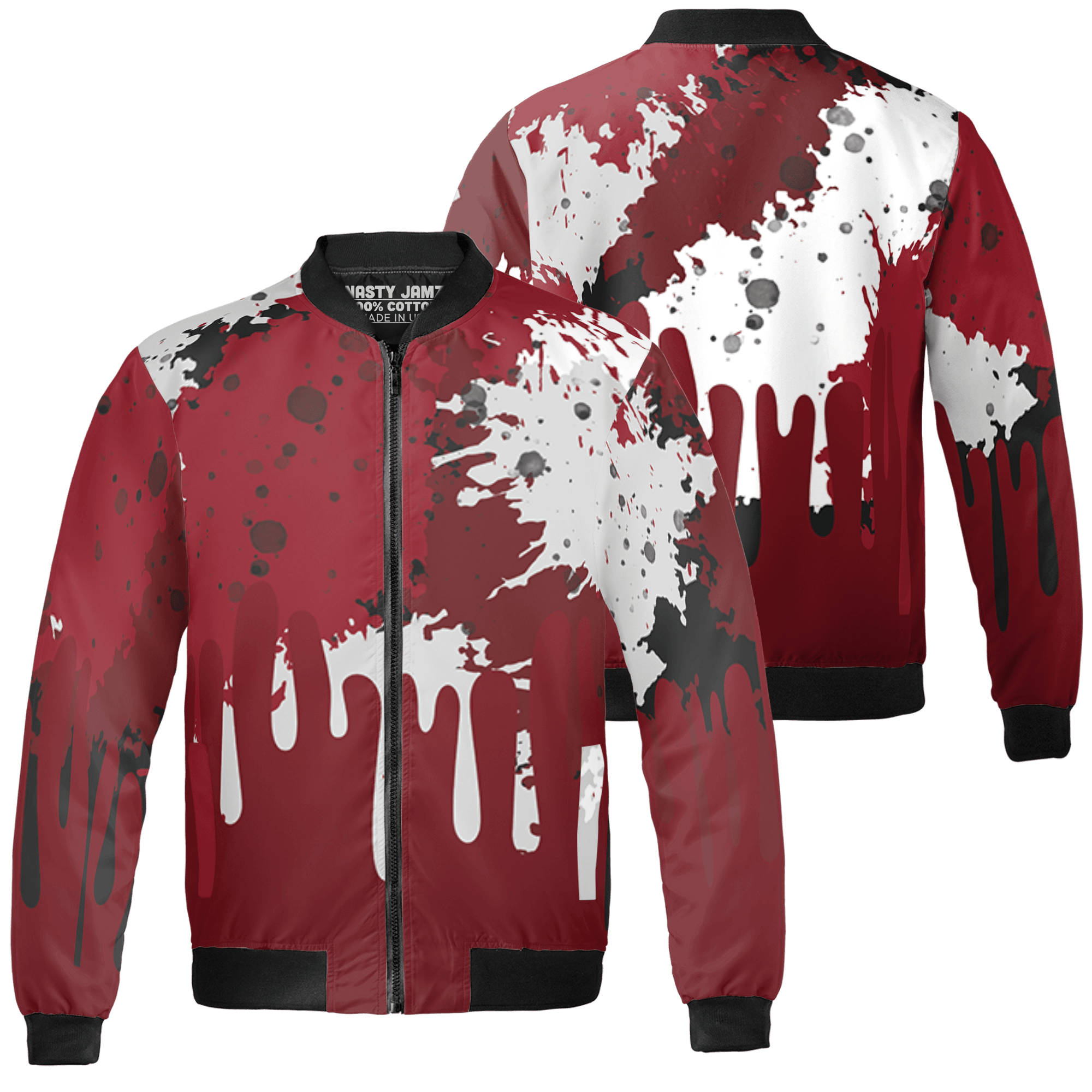 Cherry 12s Jacket Match Colorful 3D All-Over Print Art - NastyJamz