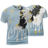 Blue Grey 13s T Shirt Match Colorful 3D All-Over Print Art - NastyJamz