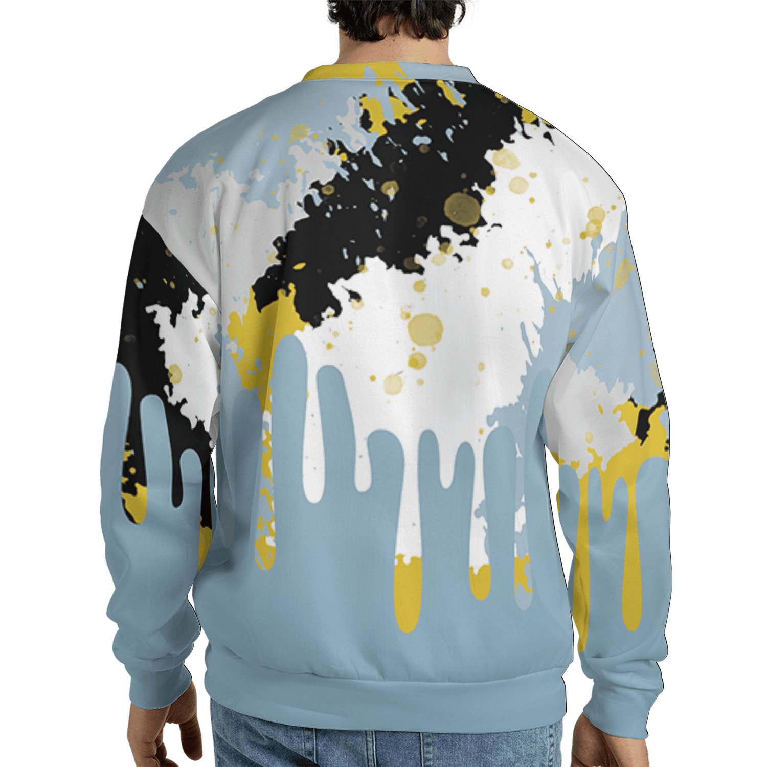 Blue Grey 13s Sweatshirt Match Colorful 3D All-Over Print Art - NastyJamz