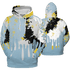 Blue Grey 13s Hoodie Match Colorful 3D All-Over Print Art - NastyJamz