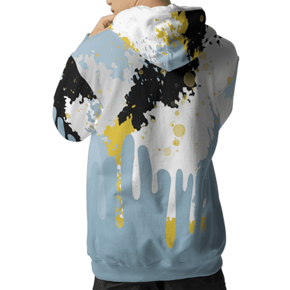 Blue Grey 13s Hoodie Match Colorful 3D All-Over Print Art - NastyJamz