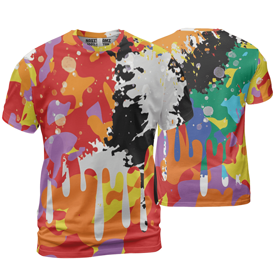 Mid GS Six Championships 1s T Shirt Match Colorful 3D All-Over Print Art - NastyJamz