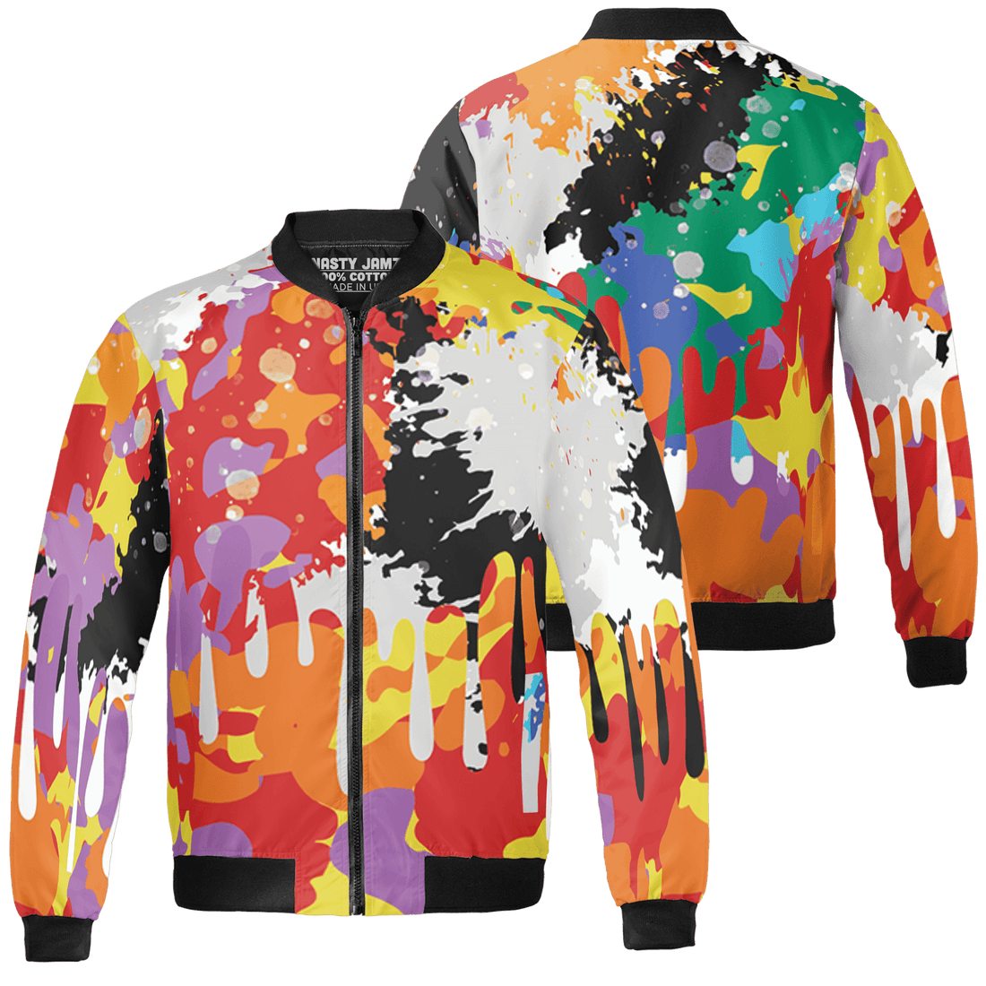 Mid GS Six Championships 1s Jacket Match Colorful 3D All-Over Print Art - NastyJamz