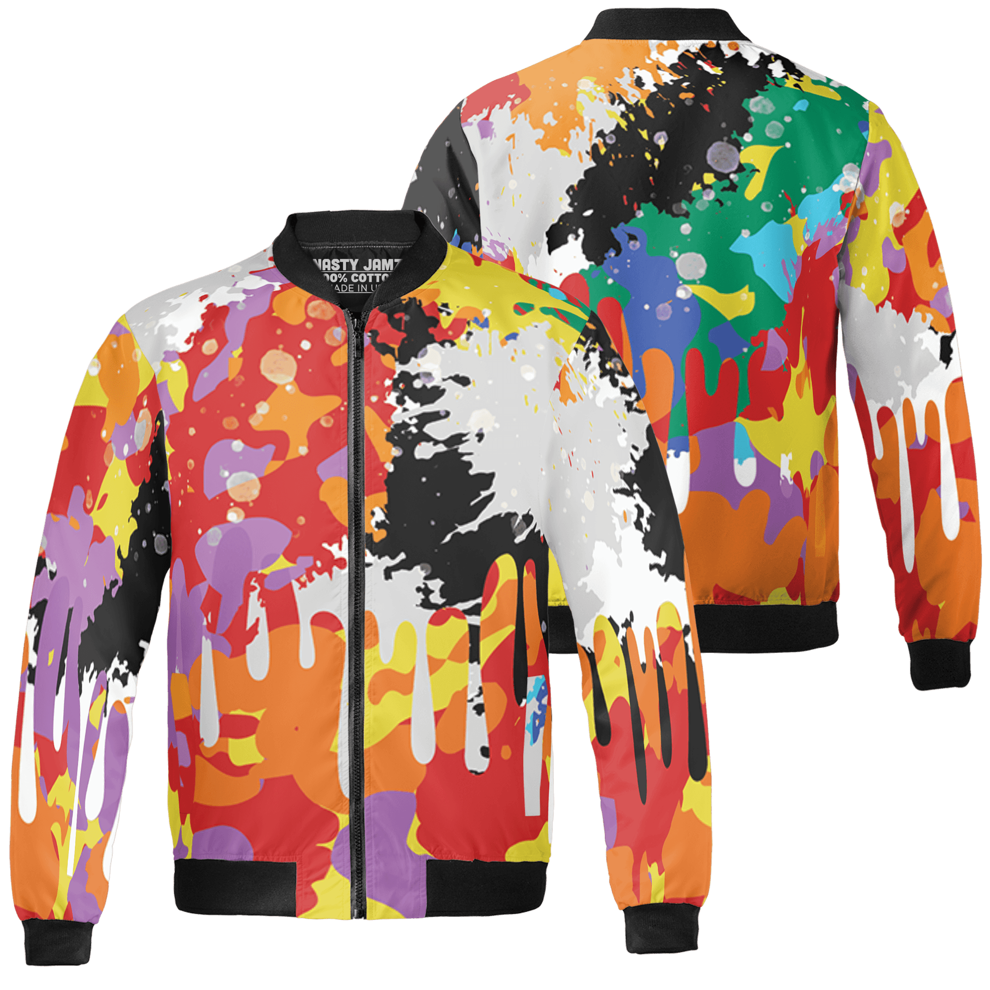 Mid GS Six Championships 1s Jacket Match Colorful 3D All-Over Print Art - NastyJamz