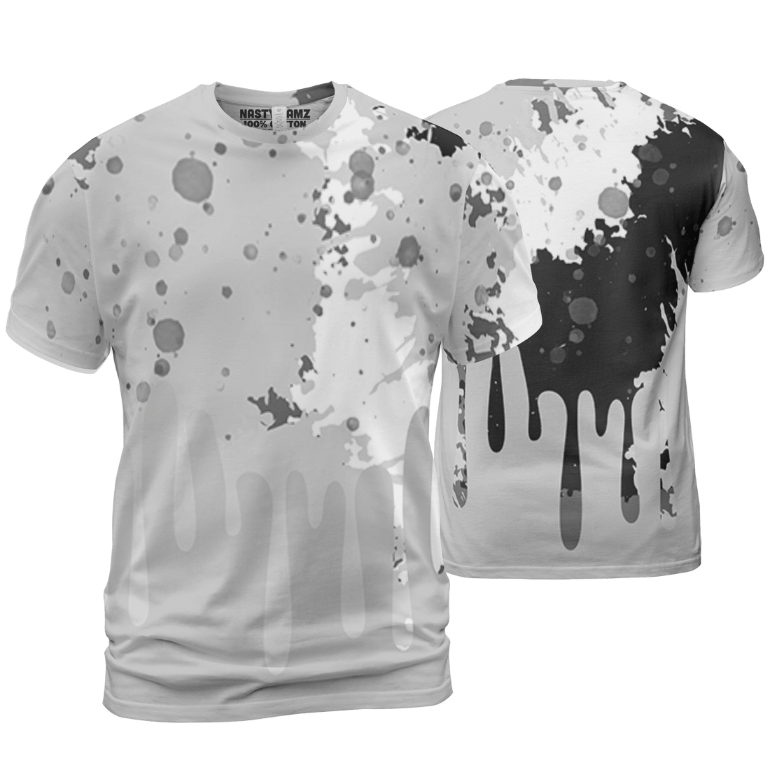 Retro High OG Black White 1s T Shirt Match Colorful 3D All-Over Print Art - NastyJamz